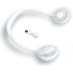 Maximex Umhängeventilator 93798, akkubetrieben, weiß