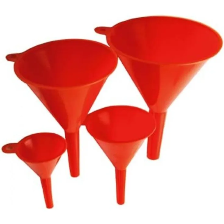 Kraftmann 8029 | Trichter-Satz | 4-tlg. | Ø 50 - 75 - 100 - 125 mm | Set | Kunststoff - Plastik | Einfüllhilfe