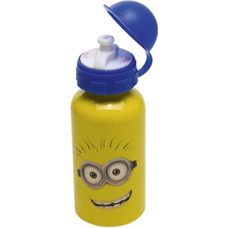 Joy Toy 72001 - Minions Alu-Trinkflasche, 400 ml, 6.5 x 6.5 x 17 cm