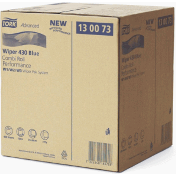 Tork Wischtücher Advanced 430 Performance 2-lagig 26x34cm-170m blau