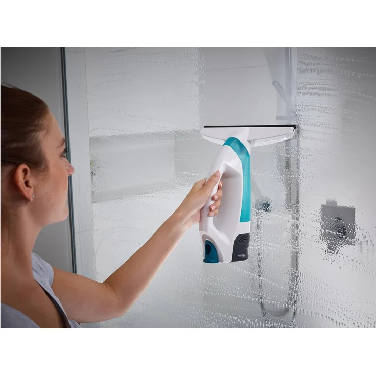 Leifheit Aquanta Click 51025 Fenstersauger, 30 min Akkubetrieb, StandBy-Automatik, 85 m² Reinigungsfläche pro Akkuladung, türkis-weiß – Bild 9