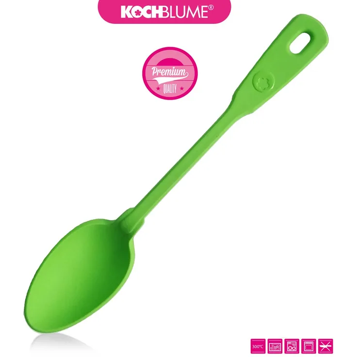 Kochblume Löffel, Silikon, Lime, ca. 27x5cm