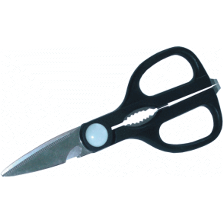 Wedo 97785 Allzweckschere (Edelstahl, Nußknacker und Schraubendreher, 21,5 cm) schwarz