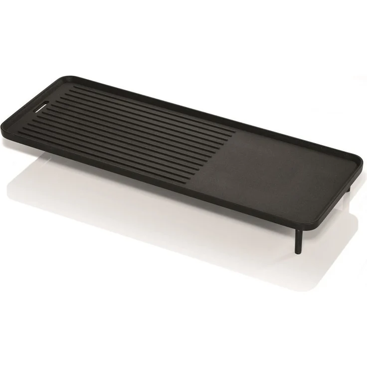 WMF KÜCHENminis Tischgrill für 2, Elektrogrill mit kompakter Grillfläche und variabler Temperatureinstellung, 1000 W, flache & gerippte Grillfläche, 35,5 x 12,3 cm, edelstahl, schwarz – Bild 5