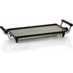 Domo DO8309TP elektrische Plancha, Tischgrill, 1800W, 47 x 27 cm, isolierter Griff, schwarz
