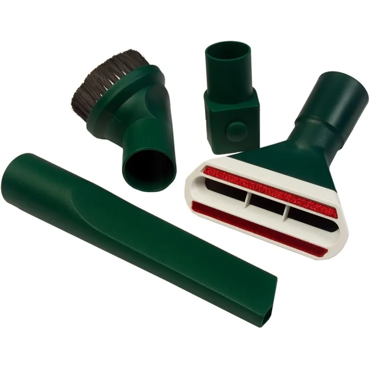 eVendix 4-teiliges Düsen-Set Bürsten-Set | Fugendüse + Möbelpinsel+ Polsterdüse + Wappenadapter| passend für Vorwerk Kobold VK 118 119 120 121 122, Tiger VT 250 251