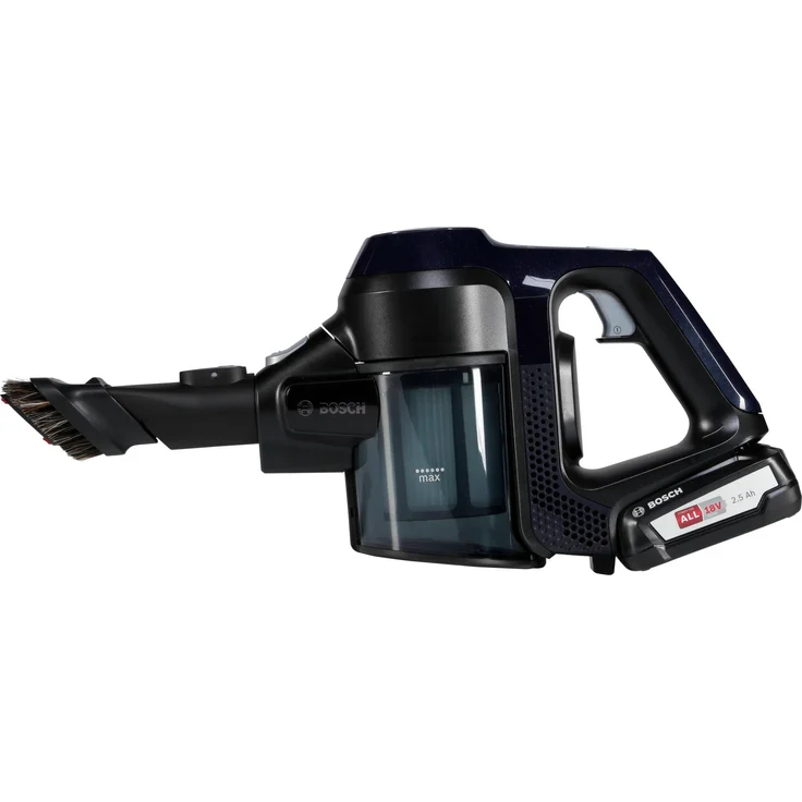 Bosch BBS611PCK Unlimited Serie 6 Handstaubsauger, 30 min Akkubetrieb, Akkuwechsel-Option, blau – Bild 4