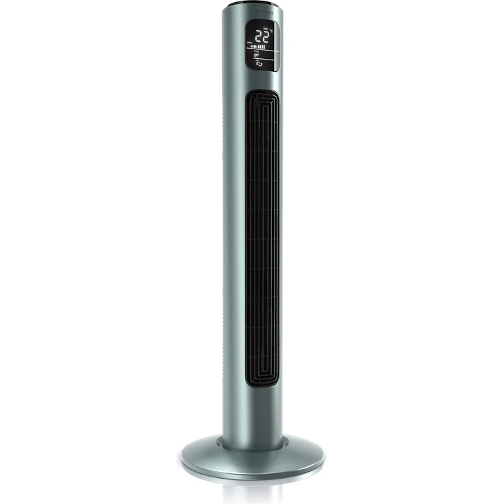 Brandson Turmventilator mit Fernbedienung und Oszilation 60° - Standventilator - Säulenventilator - 96 cm - Ventilator mit 3 Geschwindigkeitsstufen - Modell 2020 GS Zertifiziert - silbermint