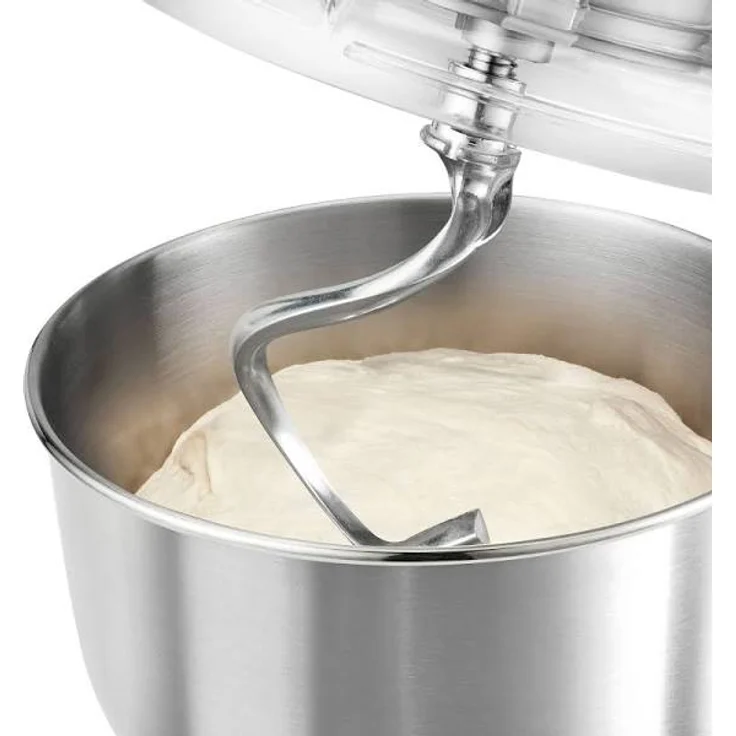 ProfiCook PC-KM 1189 3in1 Knetmaschine, Mixer und Fleischwolf in Einem, massives Alu-Druckguss-Gehäuse mit leistungsstarken 1500 Watt, 8 Geschwindigkeitsstufen, Profi-Metallgetriebe, Silber – Bild 3