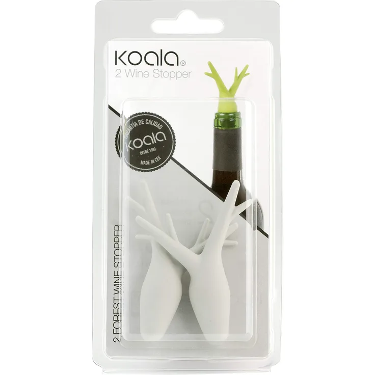 koala Forest Stopfen, Silikon, Grau, 9x 2.5x 18.3cm, 2Stück