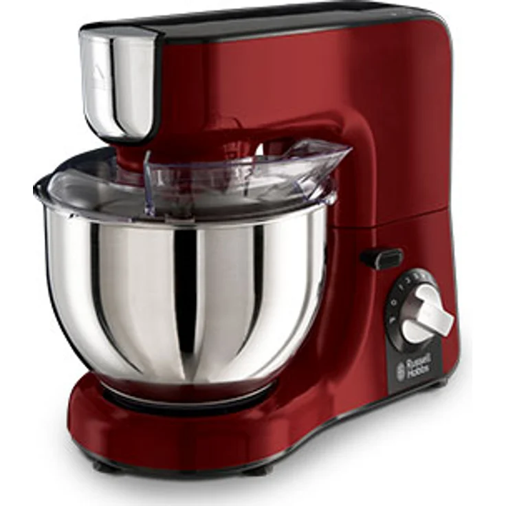 Russell Hobbs Küchenmaschine Desire, 1000W, planetarisches Rührsystem, 3 Rührwerkzeuge & 1,5l Glas Standmixeraufsatz, Edelstahl-Rührschüssel (2,5kg Rühr-- 2kg Hefeteig), Zerkleinerer & Mixer 23480-56 – Bild 1