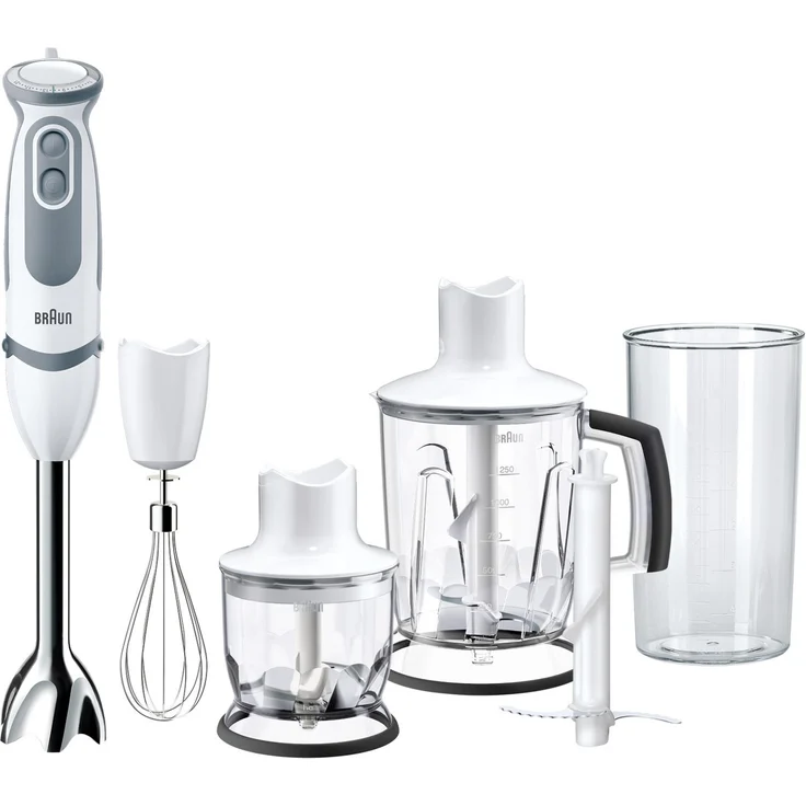 Braun MQ 5245 MultiQuick 5 Vario Stabmixer-Set, 1000W, 21 Geschwindigkeiten, weiß – Bild 1
