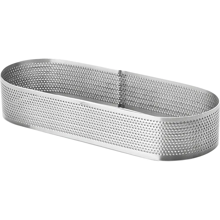 LACOR Perforiert Schimmel Oval, Edelstahl, Grau, 28 cm