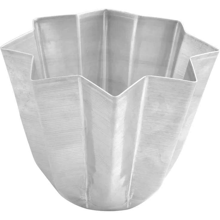 Home 6261 Habi Kuchenform für Pandoro, Aluminium, Grau