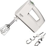 Krups F608 14 3 MIX 7000 Handmixer, 500W, ergonomischer Griff des Mixers, stufenloser Geschwindigkeitsregler,Turbo- & Auswurftaste, bis zu 1kg Brotteig, weiß