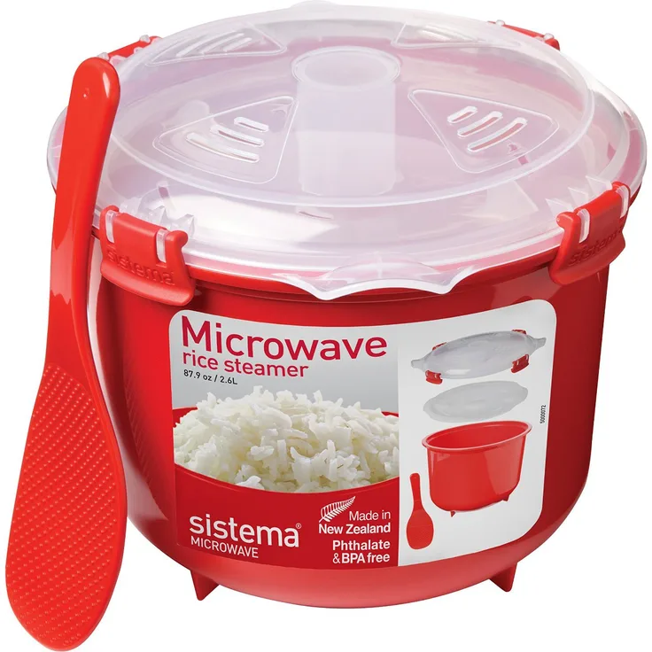 Sistema Microwave Reiskocher, 2,6 l, rot-transparent