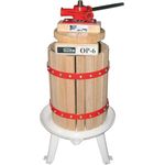 Güde 30001 OP 6 Obstpresse, Saftpresse und Beerenpresse, mechanische Presse inklusive Pressnetz 6 Liter