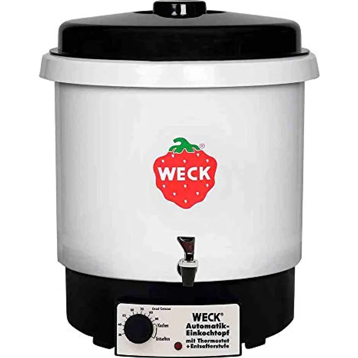 Weck WAT 34 A Einkochautomat, 2000 Watt, 29 L, Kunststoff, mit Auslaufhahn