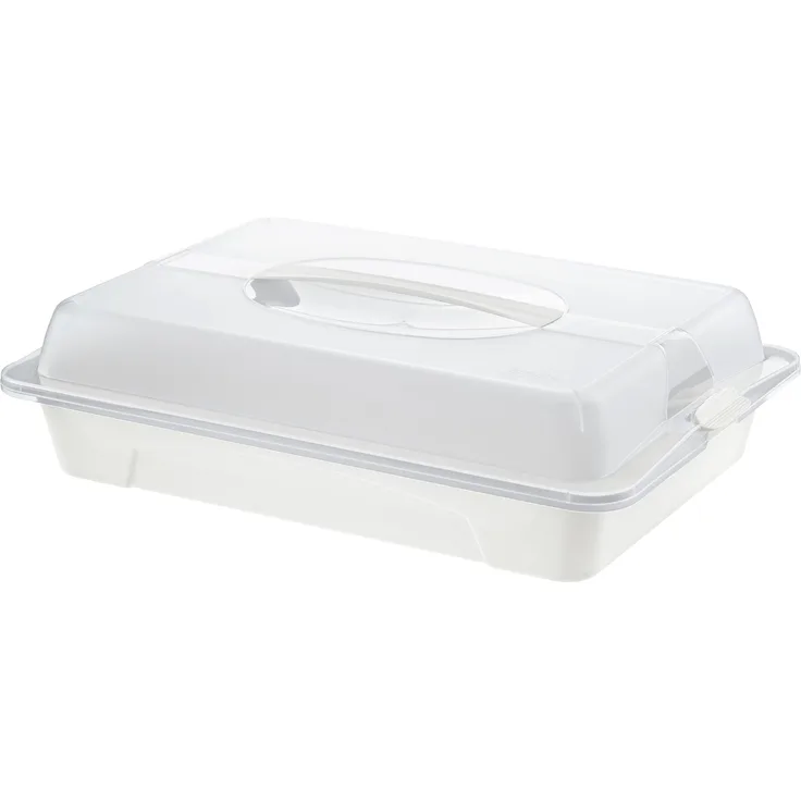Rotho Cool und Fresh Partybutler, Kunststoff BPA-frei, transparent-weiss, 43.5 x 29.5 x 0.11 cm