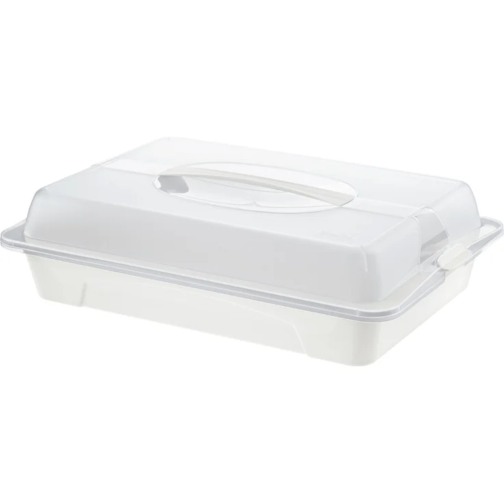 Rotho Cool und Fresh Partybutler, Kunststoff BPA-frei, transparent-weiss, 43.5 x 29.5 x 0.11 cm