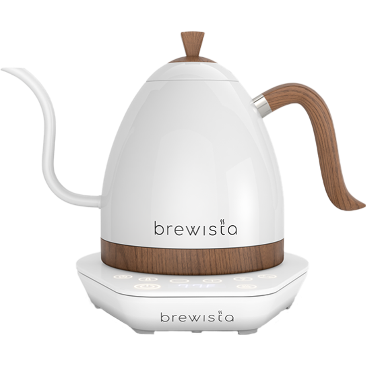 Brewista Artisan Kettle elektrischer Wasserkocher, 1000W, 1L, Warmhaltefunktion, perlweiß