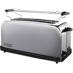 Russell Hobbs Toaster 2-Schlitz-Langschlitz Adventure, 2 extra breite Langschlitzkammern für 4 Toastscheiben, inkl. Brötchenaufsatz, 6 einstellbare Bräunungsstufen + Auftaufunktion, 1600W, 23610-56
