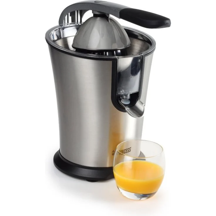 Princess Edelstahl Zitruspresse Master Juicer - professioneller Hebelarm, 160 Watt Motor, Universalaufsatz für Zitrusfrüchte – Bild 2