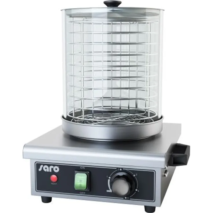 Saro HW 1 Hot-Dog-Maker, Edelstahl, Glas