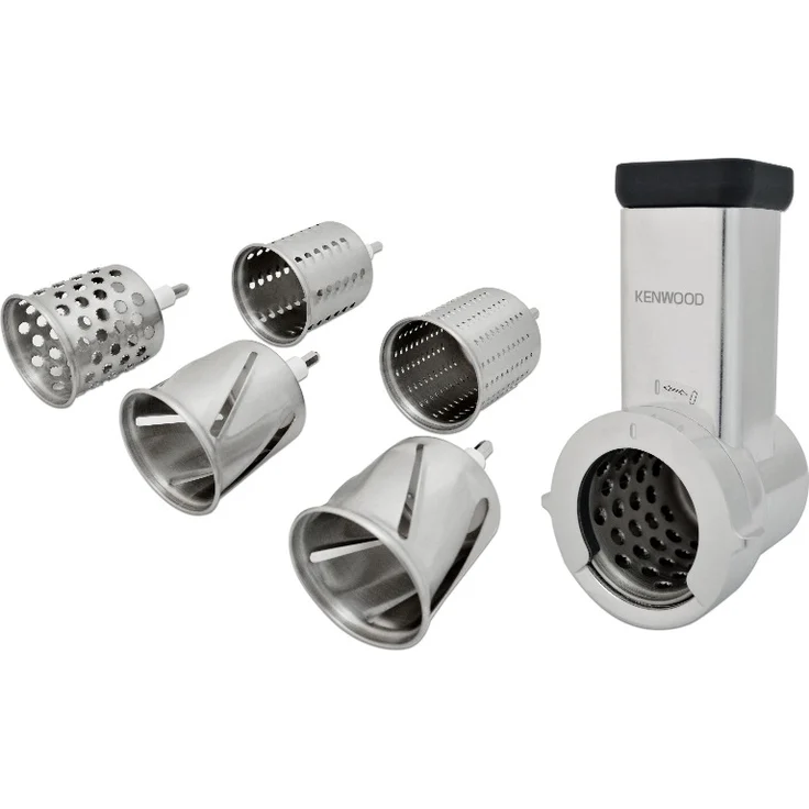 Kenwood Trommelraffel KAX643ME, Zubehör für Kenwood Küchenmaschinen, elektrischer Zerkleinerer zum Schneiden, Raspeln und Reiben von Gemüse, Käse, Nüsen, Schokolade und mehr – Bild 1
