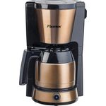 Bestron Kaffeemaschine mit Thermokanne, 8 Tassen, 900 W, Edelstahl in Kupfer -Optik
