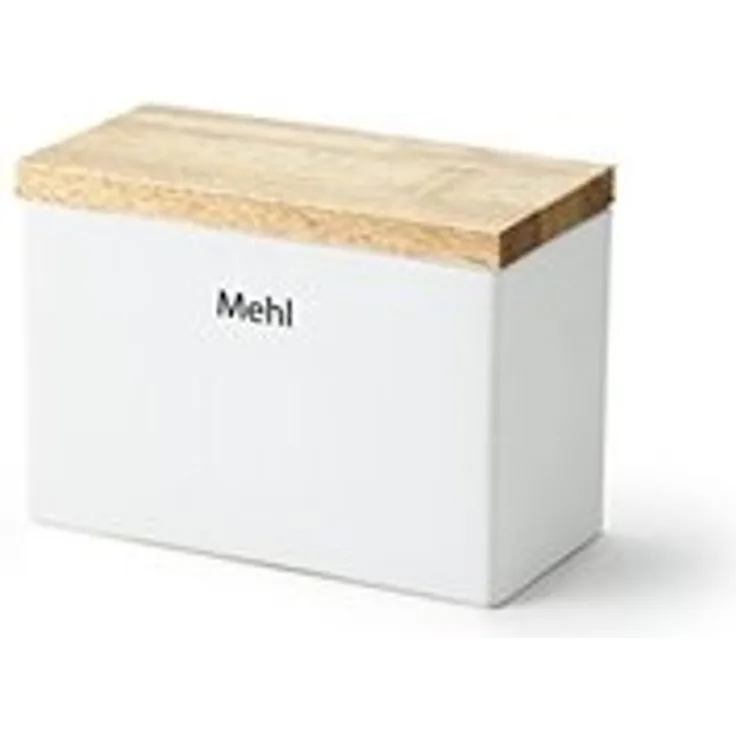 Continenta Mehl aus Keramik, mit Holzdeckel und Silikonring