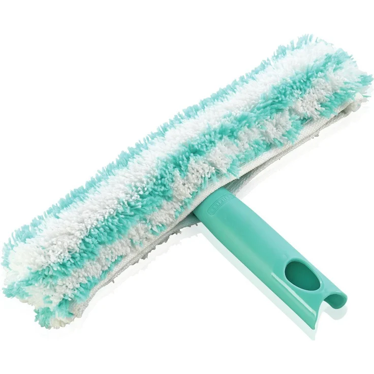 Leifheit Fenstersauger Set Dry and Clean mit Stiel und Einwascher und zweiter Düse 51016 für 360° streifenfreie Reinigung, verwendbar bis zu 35 min, Fensterrreiniger mit Stand-by-Automatik und Click-System – Bild 4