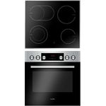 Amica EHC 60EX Einbauherd-Set, 11 Backofenfunktionen, Window-Timer, Versenkbare Knebel, Restwärmeanzeige