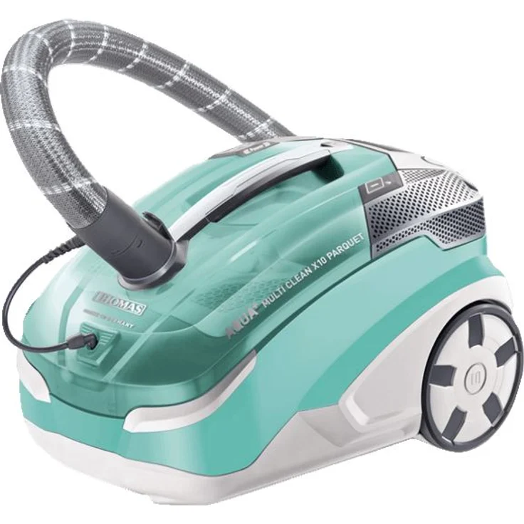 Thomas 788577 Aqua+ X10 Multiclean Staub- und Waschsauger, 1.600 Watt, mit Wasserfilter und Sprühextraktions-System, aquamarin-weiß – Bild 1