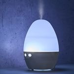 Mini-Luftbefeuchter Ø10x15cm für 150ml Weiß mit Farbwechsel und USB-Kabel