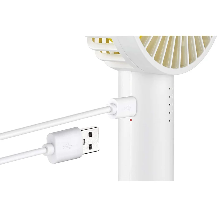 Unold 86620 HANDVENTILATOR Breezy II White, 5-stufige Geschwindigkeitsregelung, LED-Kontrollleuchten und bis zu 8 Stunden Akkubetrieb – Bild 6