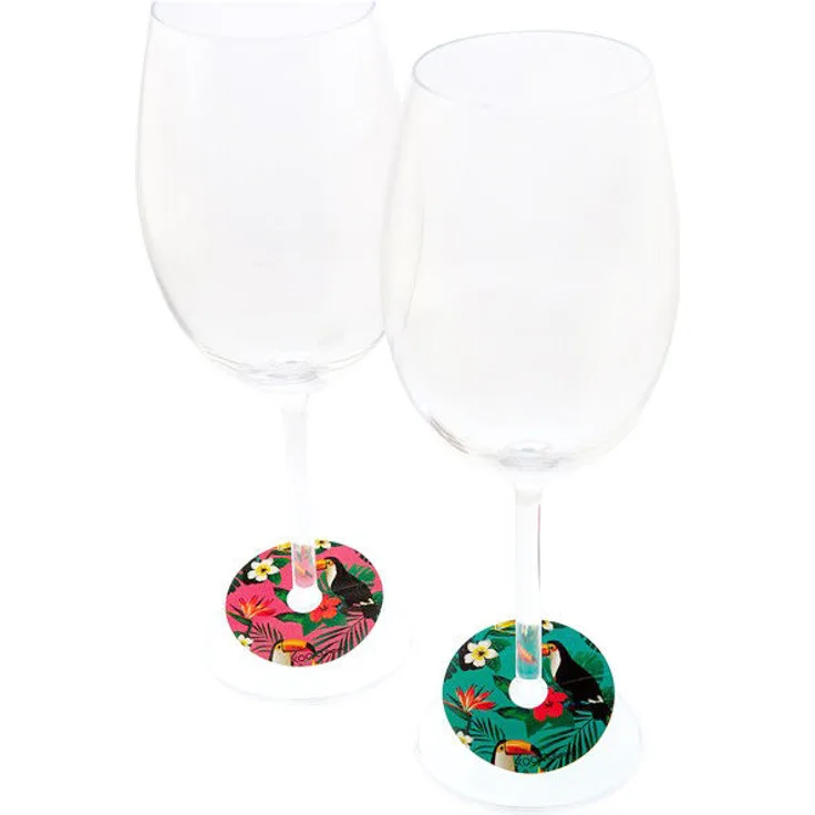 Glaskennung Koala Toucan (6 pcs) Kunststoff
