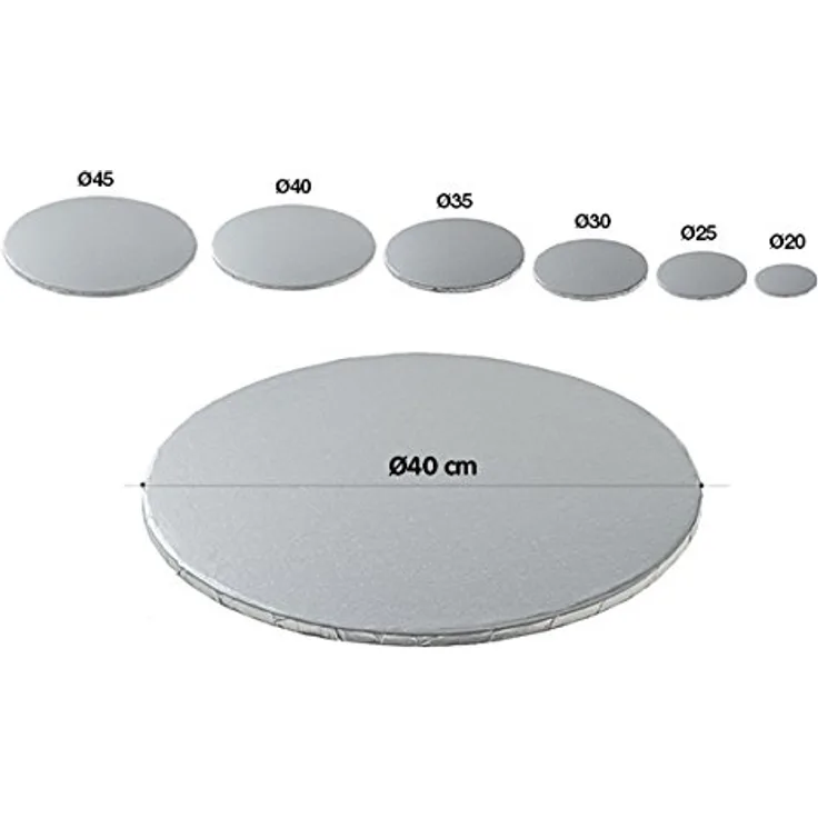 Silikomart 73.455.99.0001 ROUND THICK CAKE BOARD ø40 CM