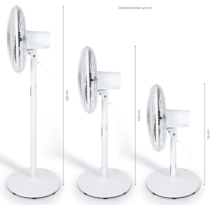 Midea MIDEA FS40-18BR Stand Fan 3 in 1 Ventilator 8 Geschwindigkeiten, Timer-Pala 40 cm, Kunststoff – Bild 1