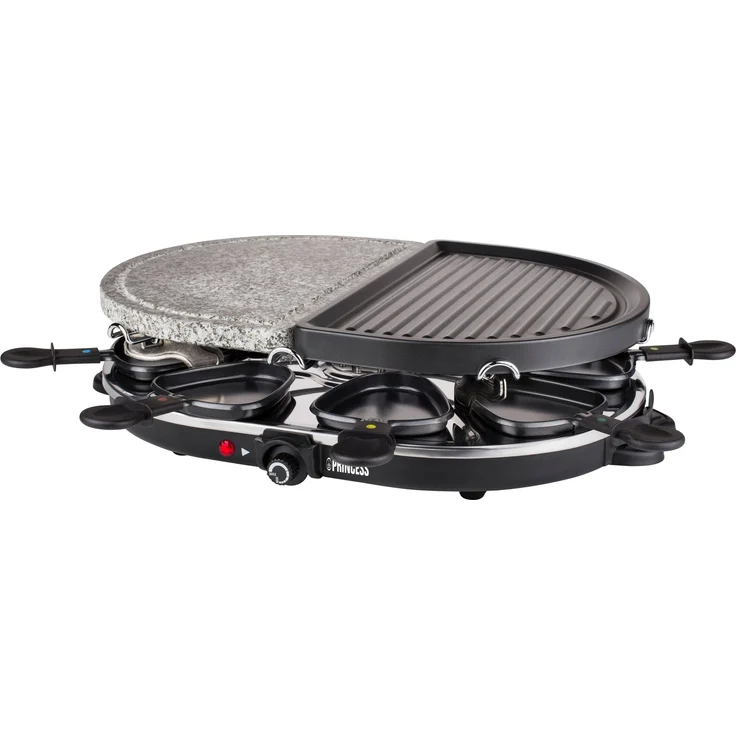 Princess Raclette Grill für bis zu 8 Personen - mit Stein- und antihaftbeschichteter Grillplatte, 162710 – Bild 2