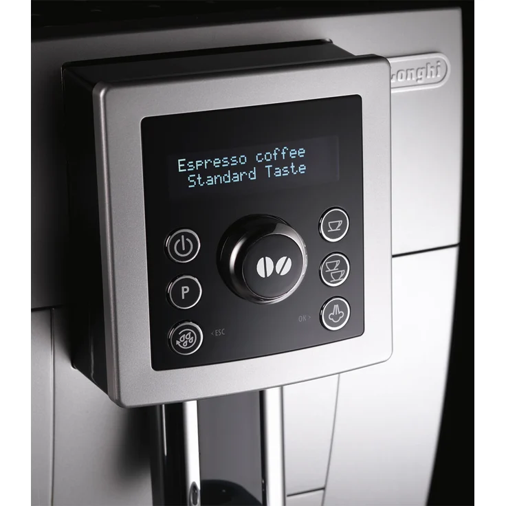 De'Longhi ECAM 23.420.SB Kaffeevollautomat mit Milchaufschäumdüse für Cappuccino und integriertem Mahlwerk, Espresso Direktwahltaste und Digitaldisplay mit Klartext, 2-Tassen-Funktion, 1,8 Liter Wassertank, silber-schwarz  - Preisvergleich – Bild 6