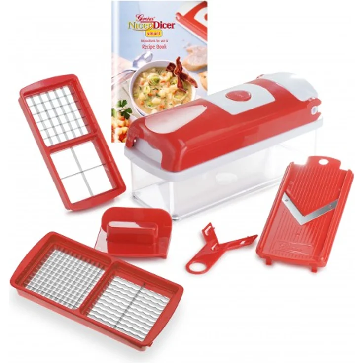 Nicer Dicer Smart, Set 6-tlg. : Rot – Bild 1