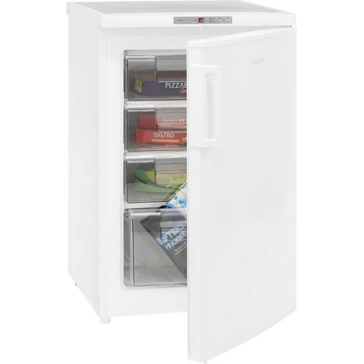 Exquisit GS80-HE-040E Gefrierschrank, freistehend, weiß, Schnellgefrieren, Breite 55 cm, Energieklasse E – Bild 5