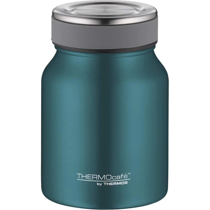 ThermoCafé by THERMOS Thermobehälter für Essen, Edelstahl Türkis 500ml - Isolier-Speisegefäß für Suppe oder Müsli, dicht, spülmaschinenfest, 9 Stunden heiß, 14 Stunden kalt, BPA-Free – Bild 1