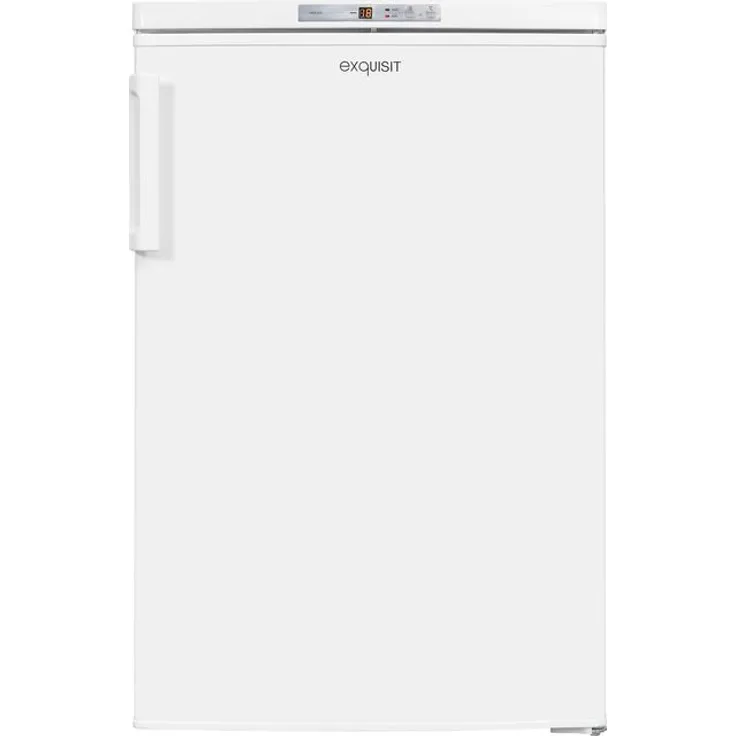 Exquisit GS80-HE-040E Gefrierschrank, freistehend, weiß, Schnellgefrieren, Breite 55 cm, Energieklasse E