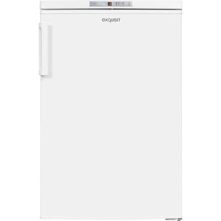 Exquisit GS80-HE-040E Gefrierschrank, freistehend, weiß, Schnellgefrieren, Breite 55 cm, Energieklasse E – Bild 1