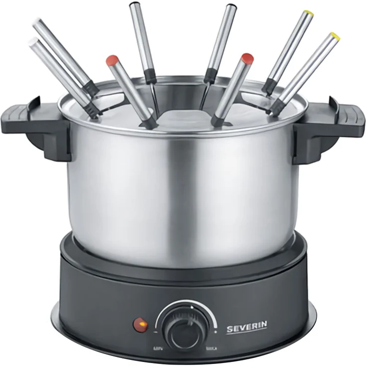 Severin FO 2470 Fondue, 1500W, 8 Fonduegabeln, regelbarer Thermostat – Bild 1
