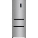 Wolkenstein FD351.4 NF IX French-Door-Kühlschrank, freistehend, silber, NoFrost, Schnellgefrieren, LED, Breite 63.5 cm, Energieklasse E