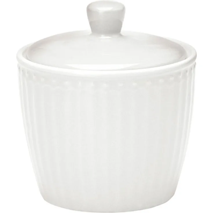 Greengate Zuckerdose Alice white