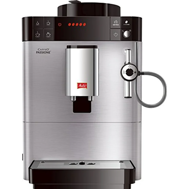 Melitta Caffeo Passione F540-100, Kaffeevollautomat mit Auto-Cappuccinatore-System, Edelstahl, mit Milchsystem – Bild 1